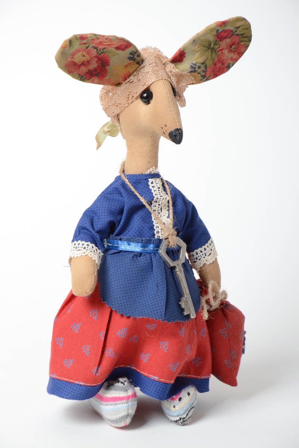 Авторская кукла в виде мышки с ароматом кофе и ванили ароматная для декора дома фото 2