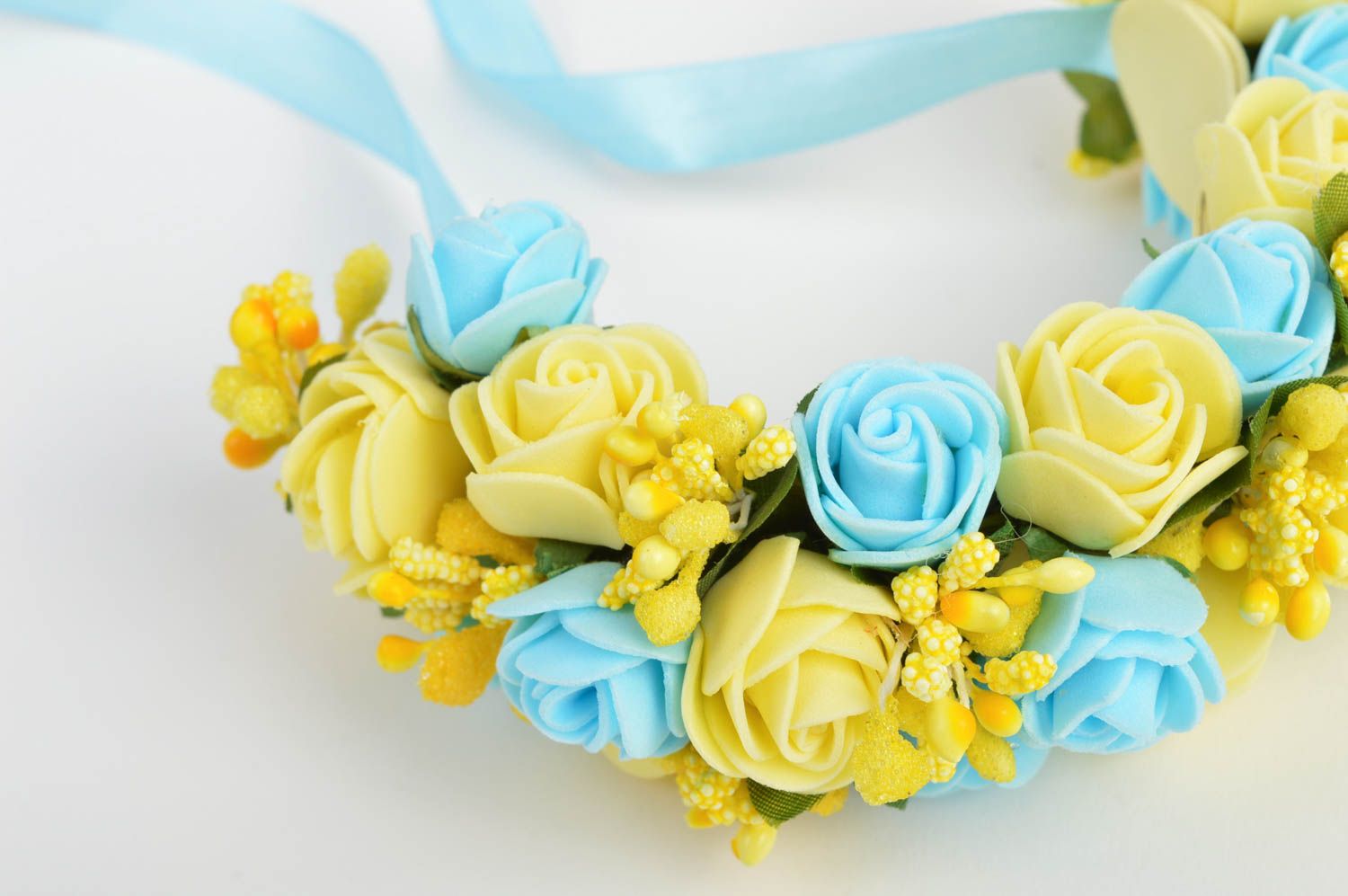 Unique designer hairband handmade hair adornment floral present for woman photo 3
