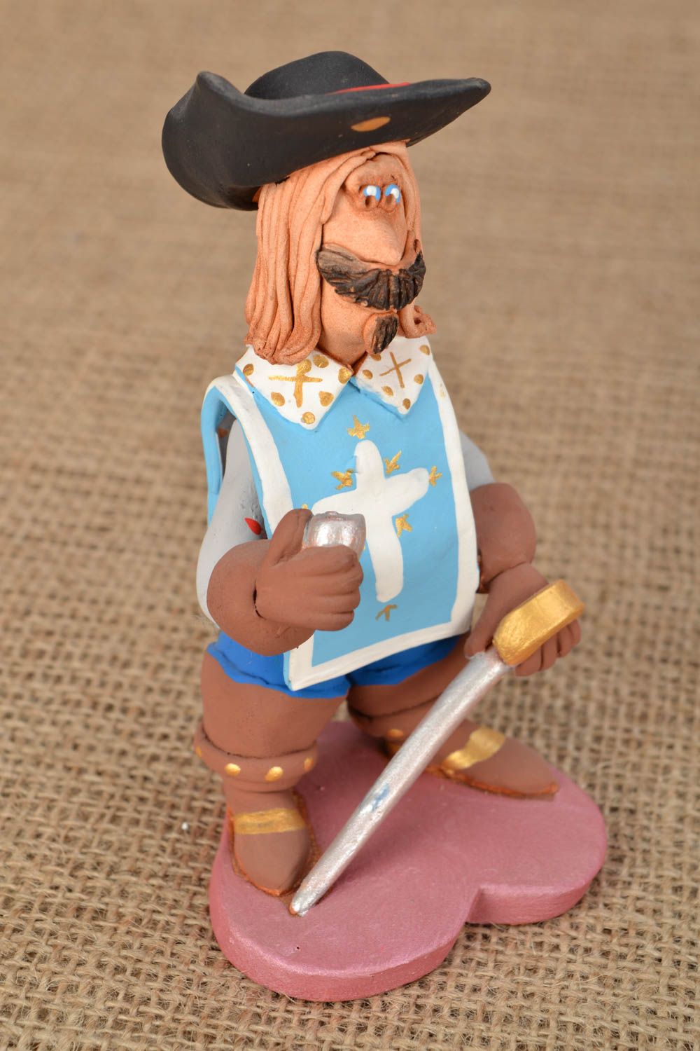 Ceramic figurine French Musketeer photo 1