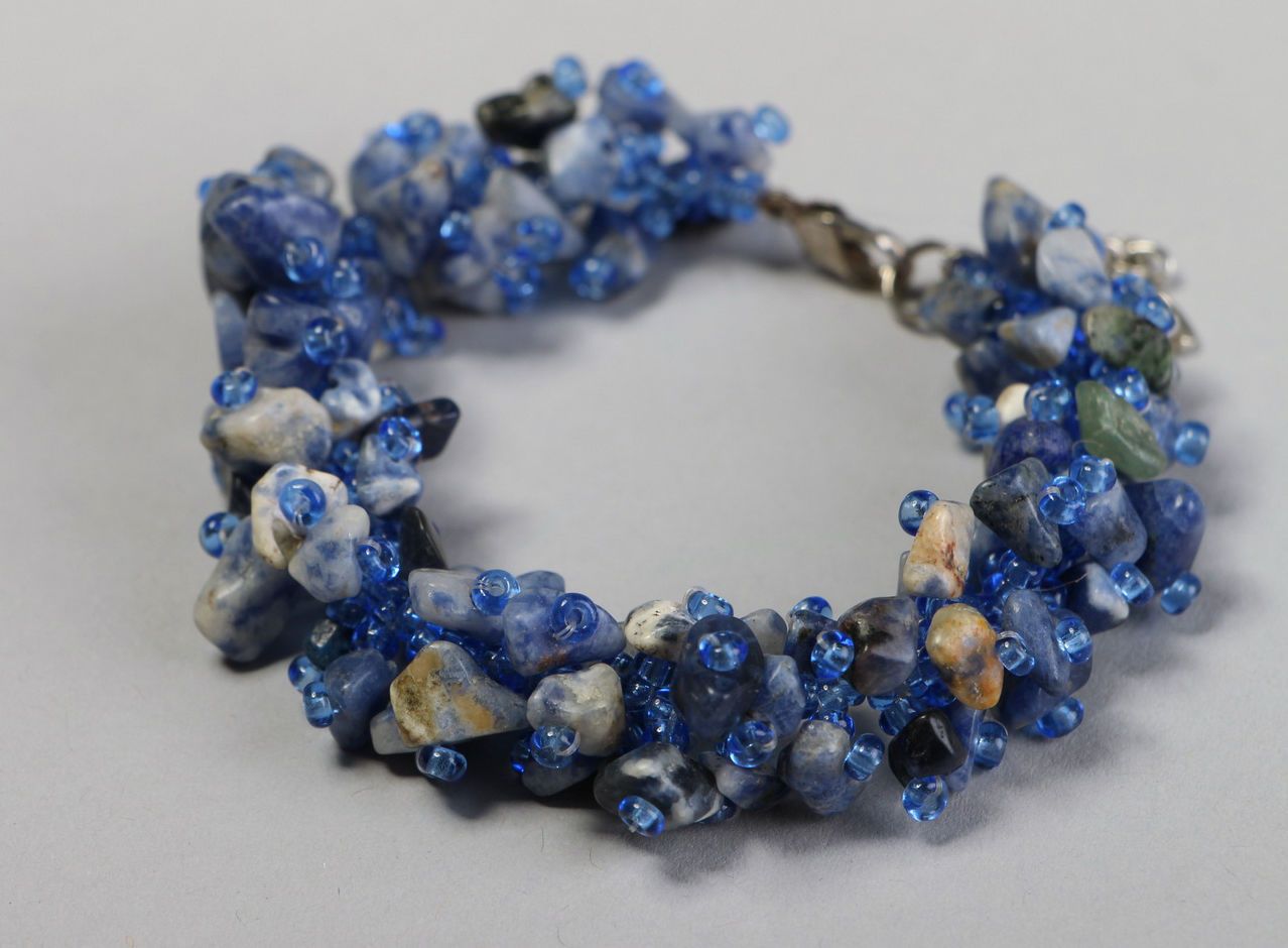 Bracelet with lapis lazuli Breeze photo 4