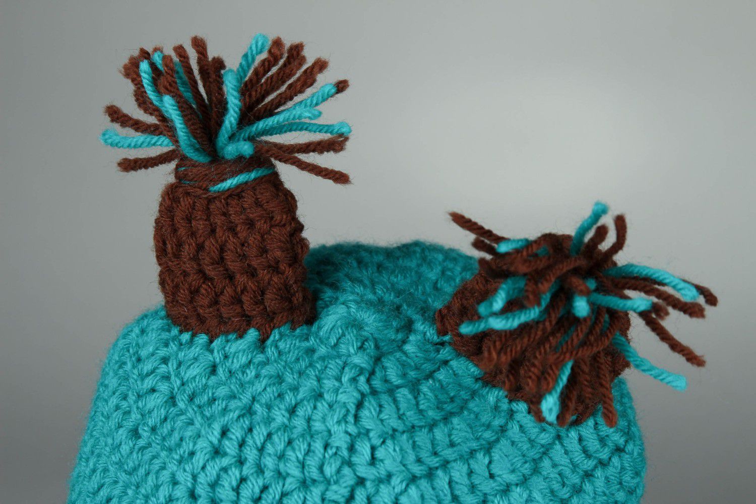 Bonnet tricoté fait main Chouette  photo 4