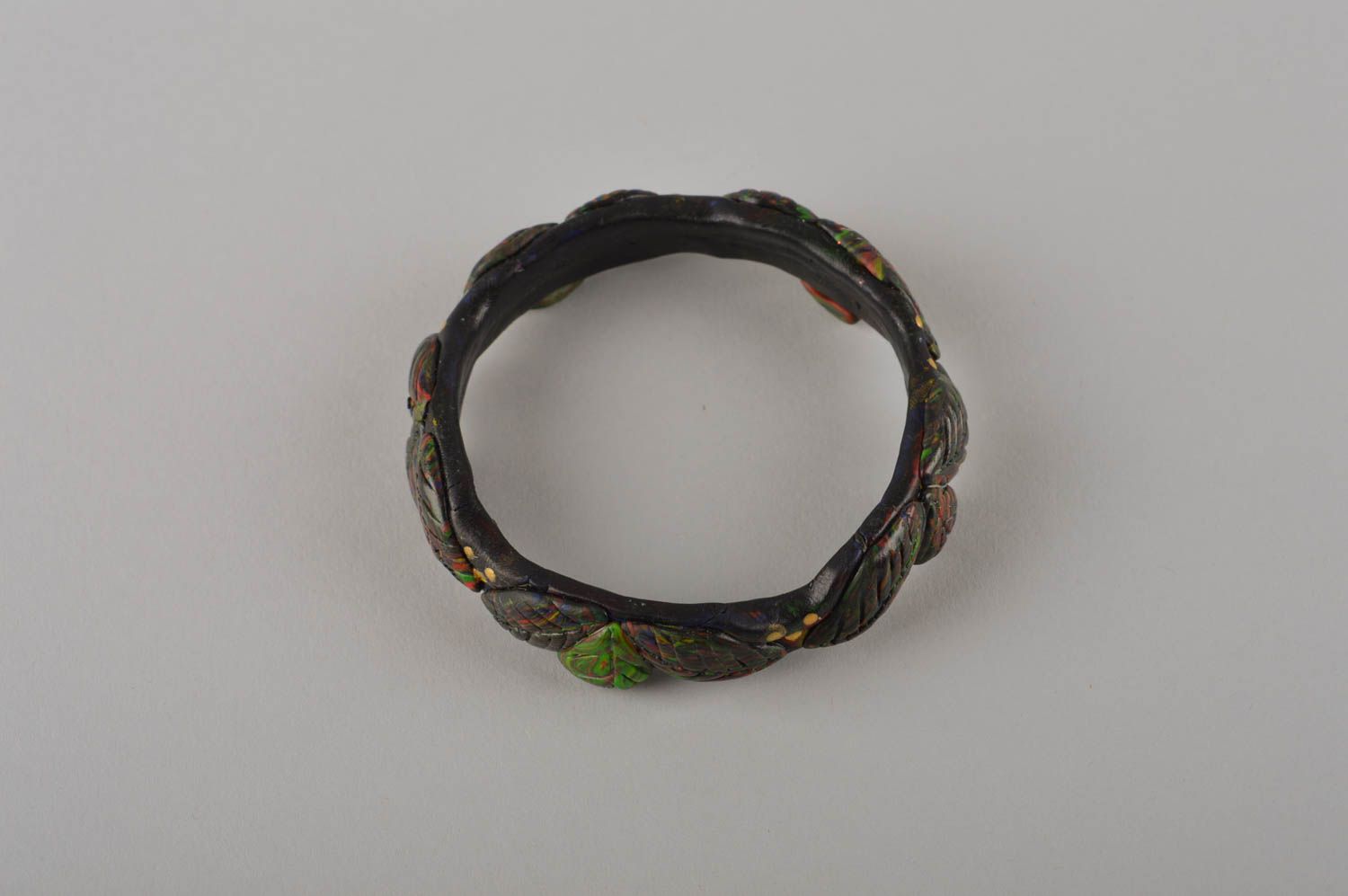 Stylish brown bracelet handmade designer bracelet wrist female accessory photo 5