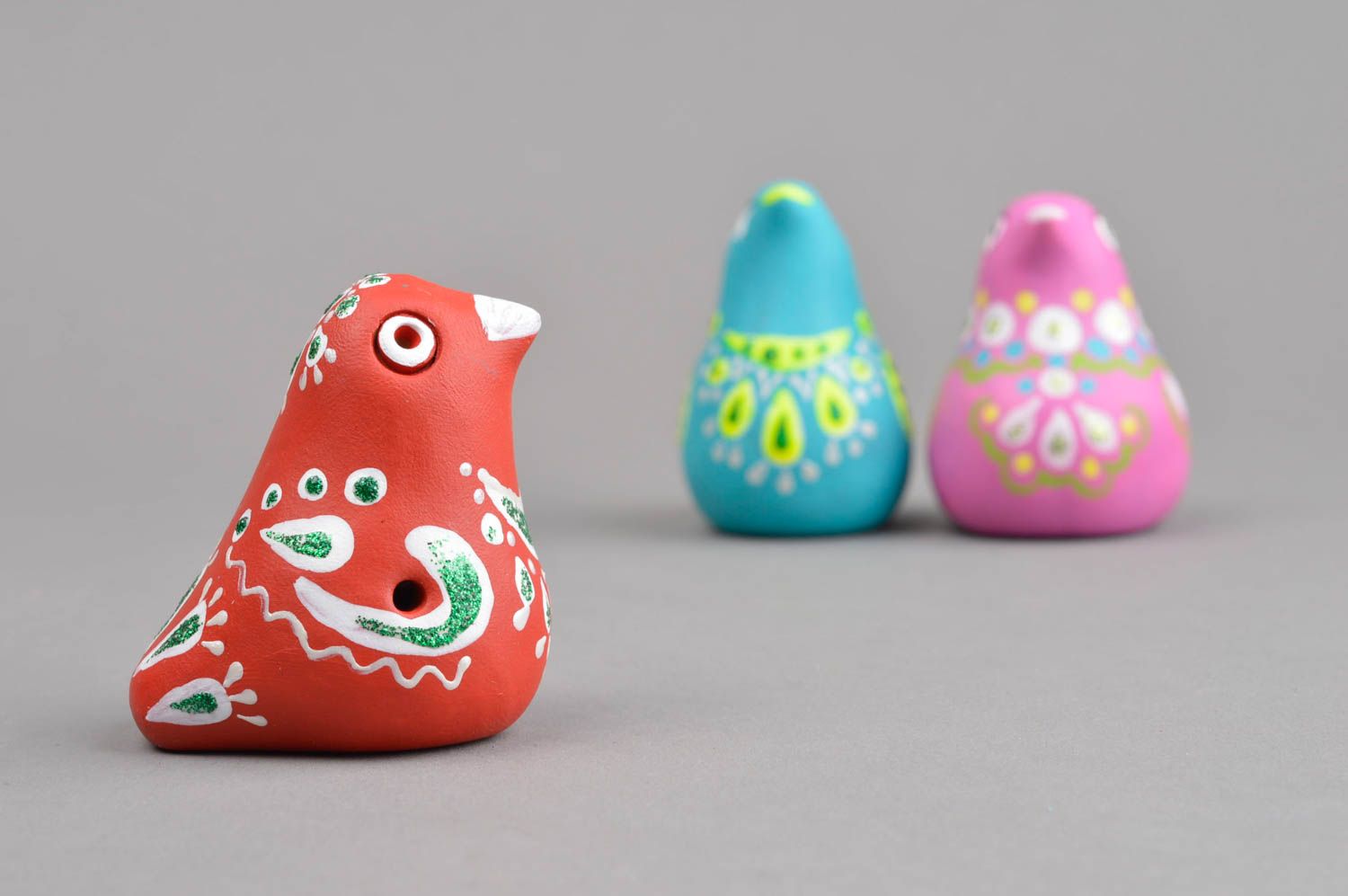 Handmade Keramik Vögel Geschenke für Kinder Musikinstrumente für Kleinkinder  foto 4