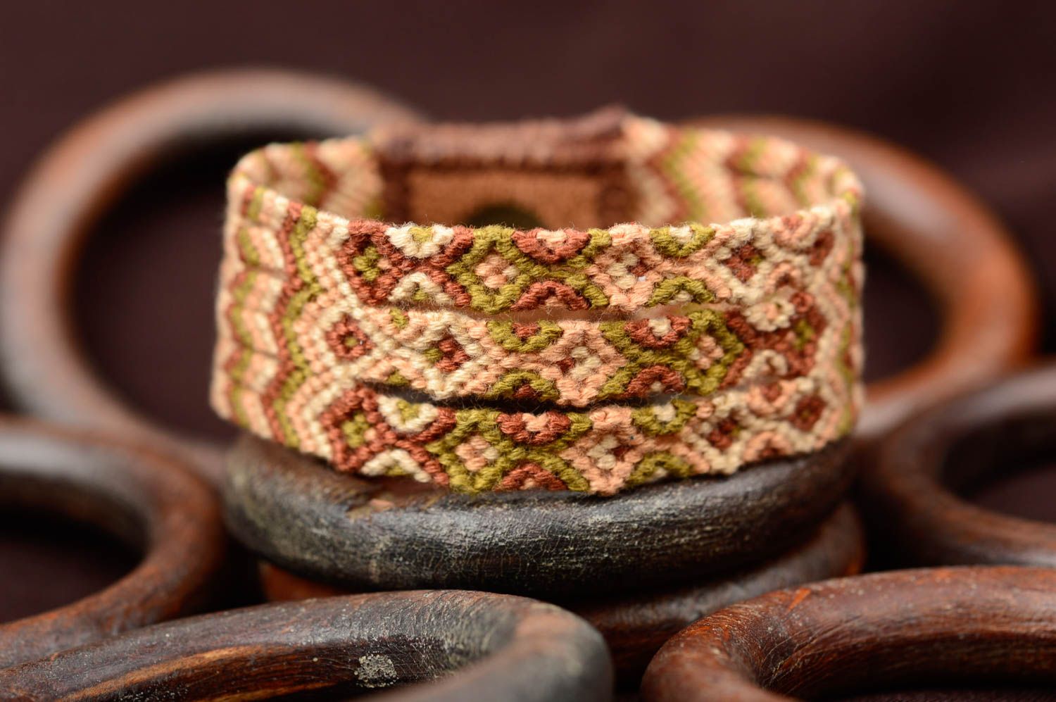 Hippie bracelet handmade woven bracelet macrame jewelry fashion bracelets photo 1