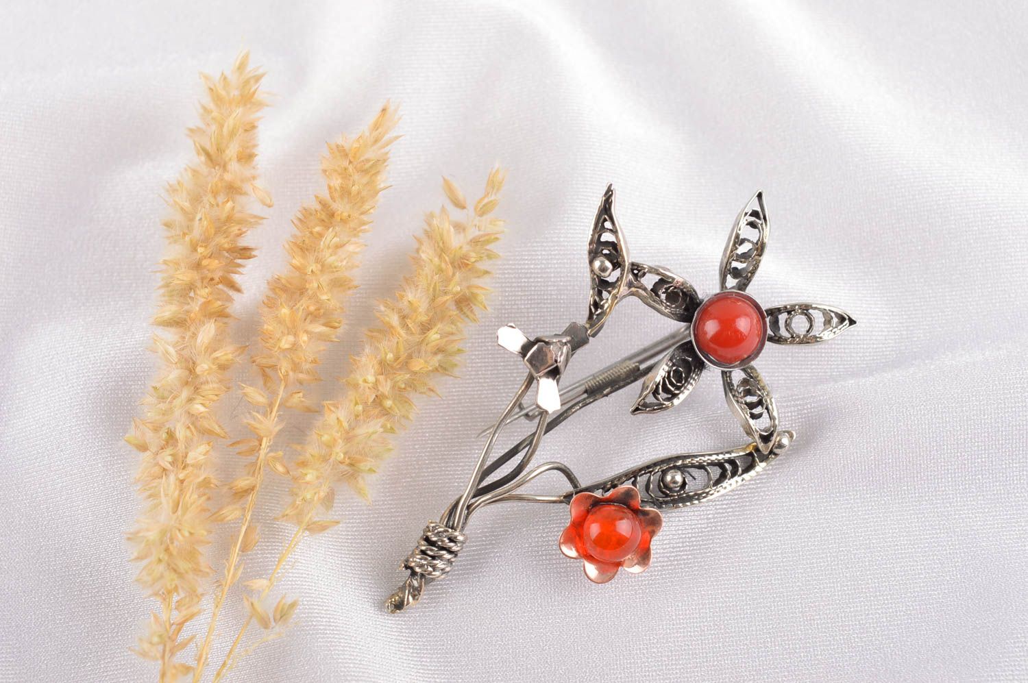 Handmade designer brooch fashionable beautiful jewelry unusual accessory photo 1