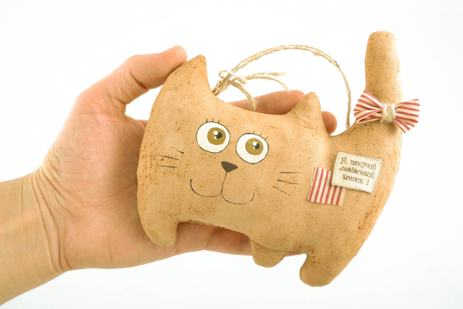 Soft toy cat with coffee aroma photo 4