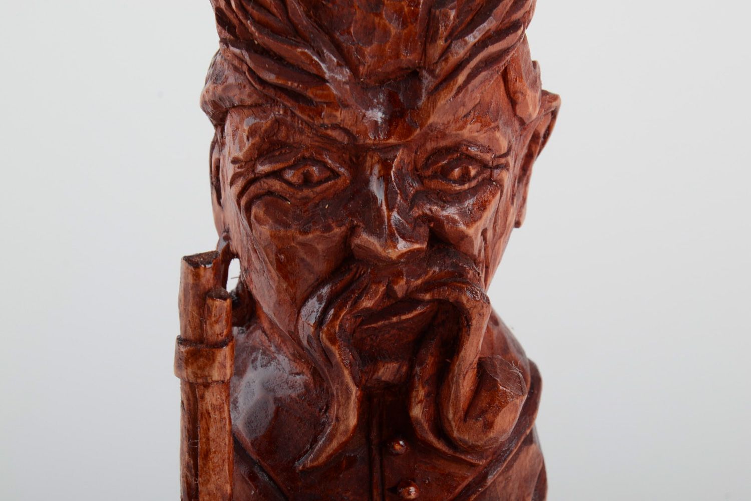 Figurine en bois sculptée originale accessoire décoratif fait à la main photo 4