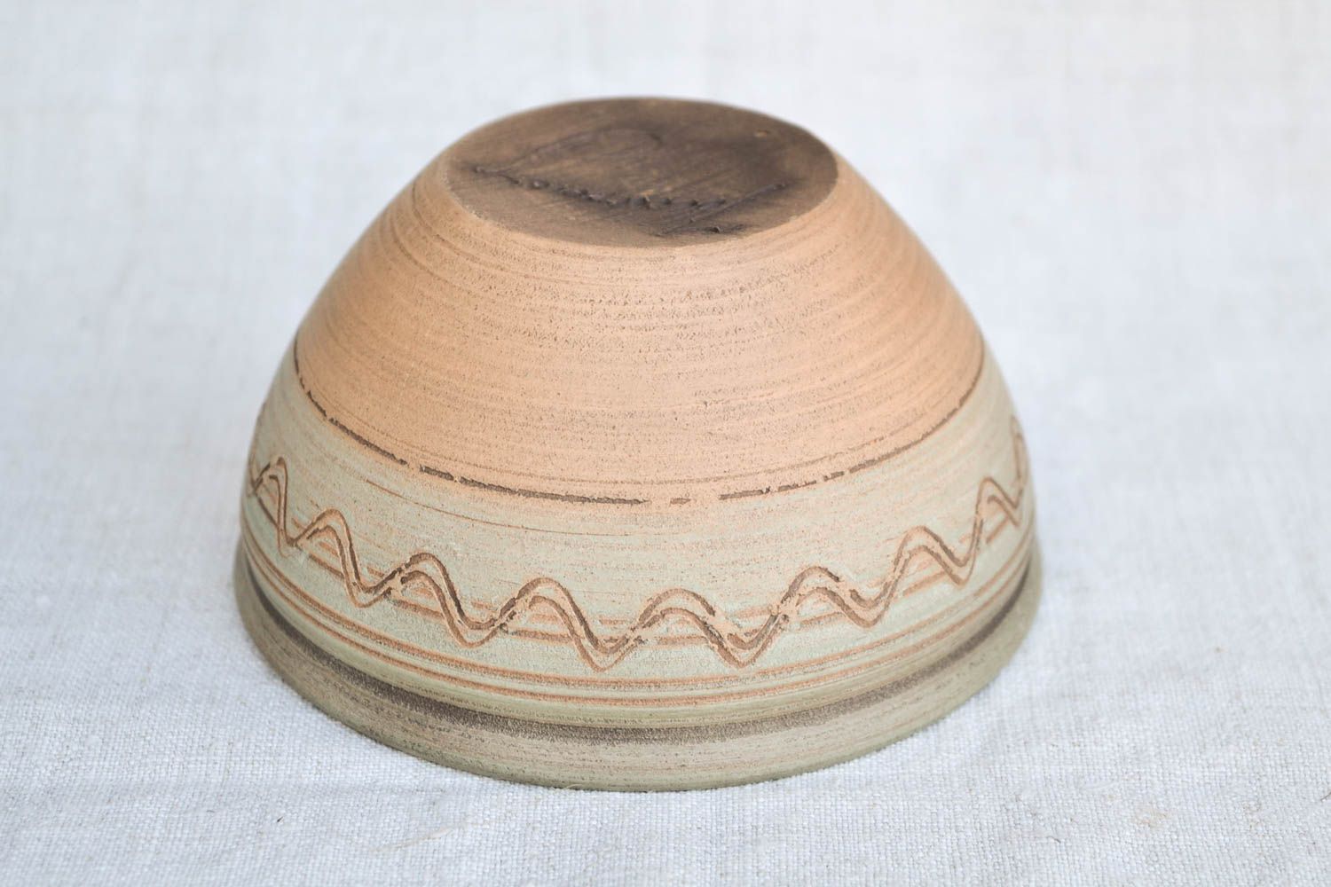 Handmade Keramik Schale Küchen Geschirr Schüssel aus Ton öko rein tief foto 5