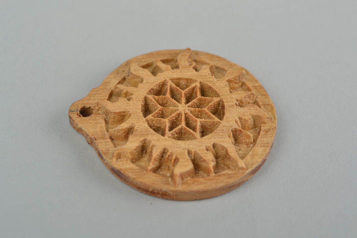 Colgante hecho a mano colgante de madera accesorio de moda amuleto protector foto 4