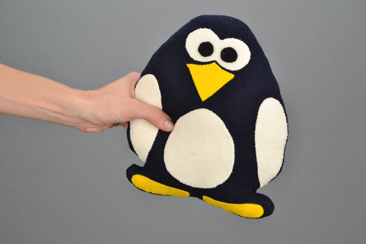 Homemade soft toy Penguin Carl photo 1