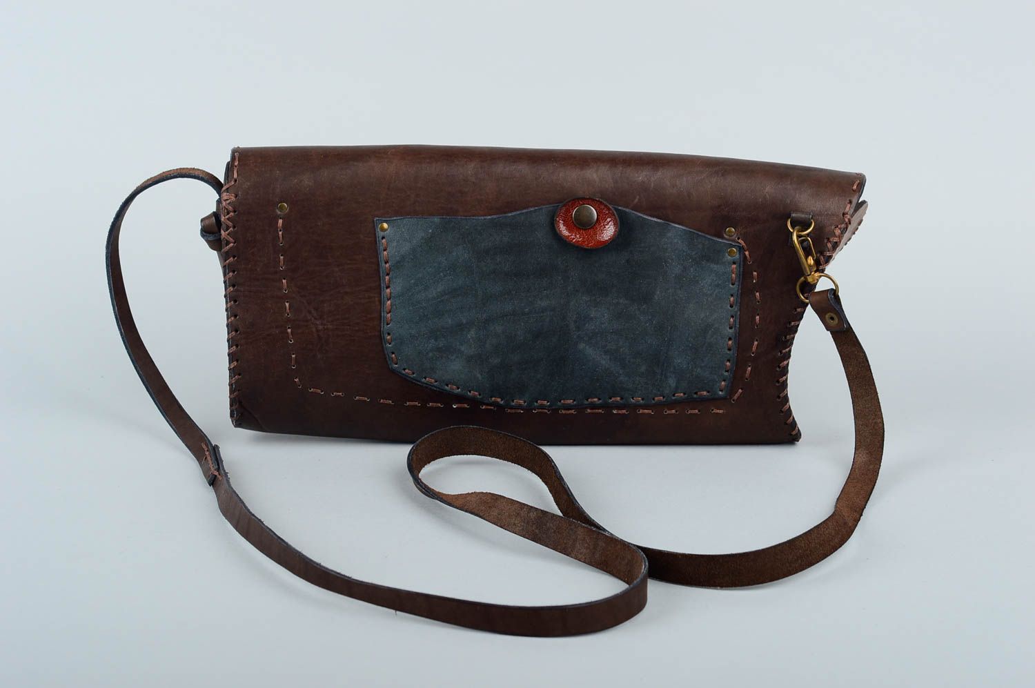Bolso de cuero artesanal bonito accesorio para mujer regalo original para mujer foto 3