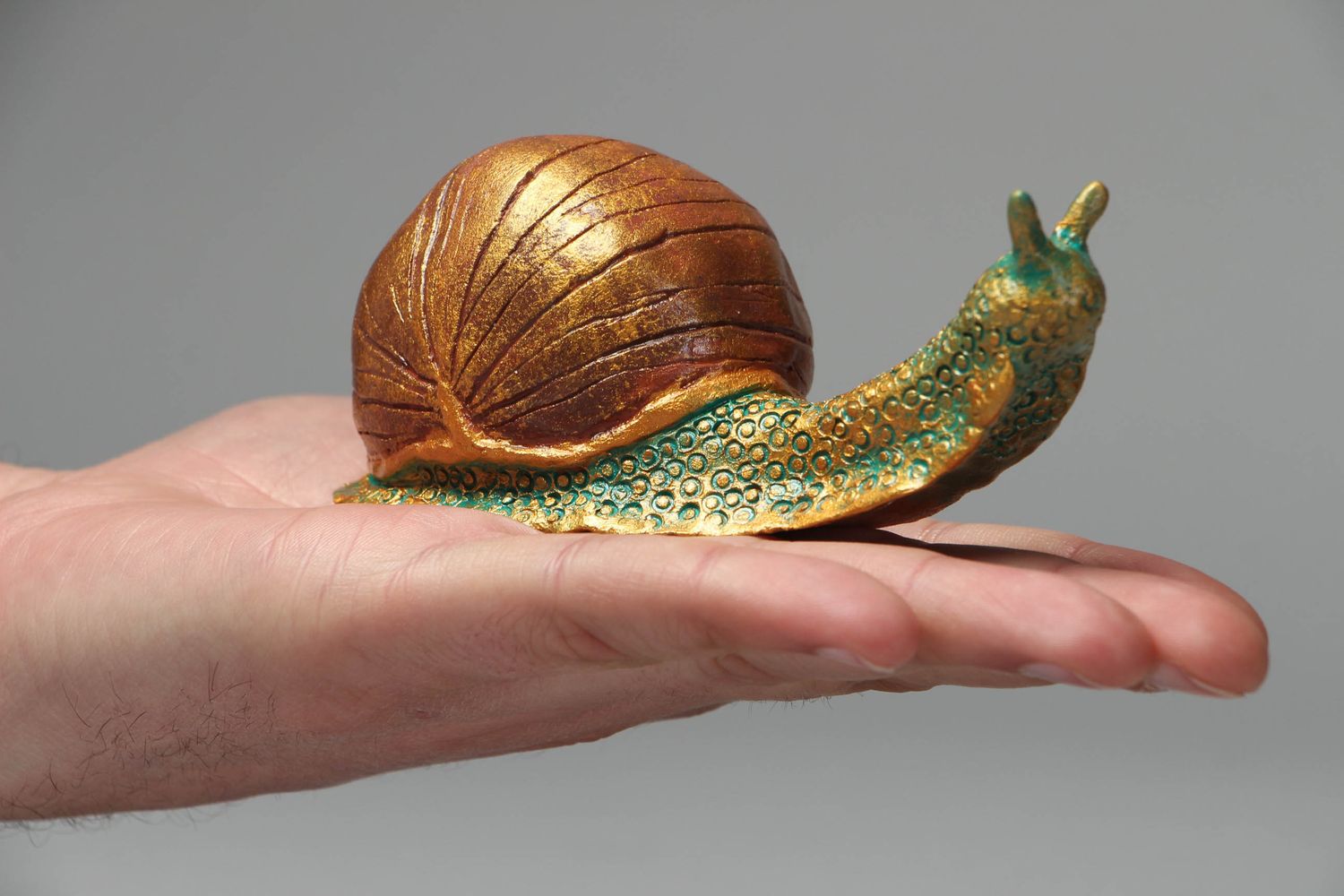 Decorative ceramic figurine Snails photo 4