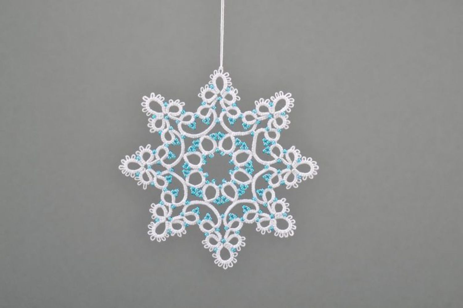 Lace Christmas tree decoration Snowflake photo 4