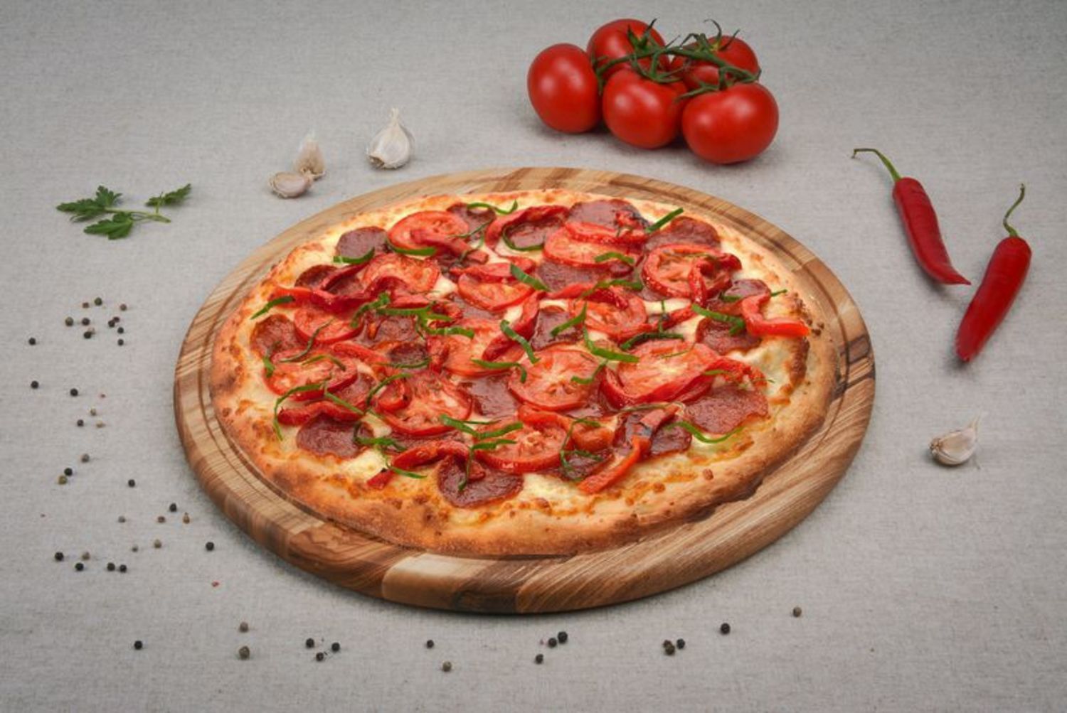 Planche en bois à pizza  photo 1