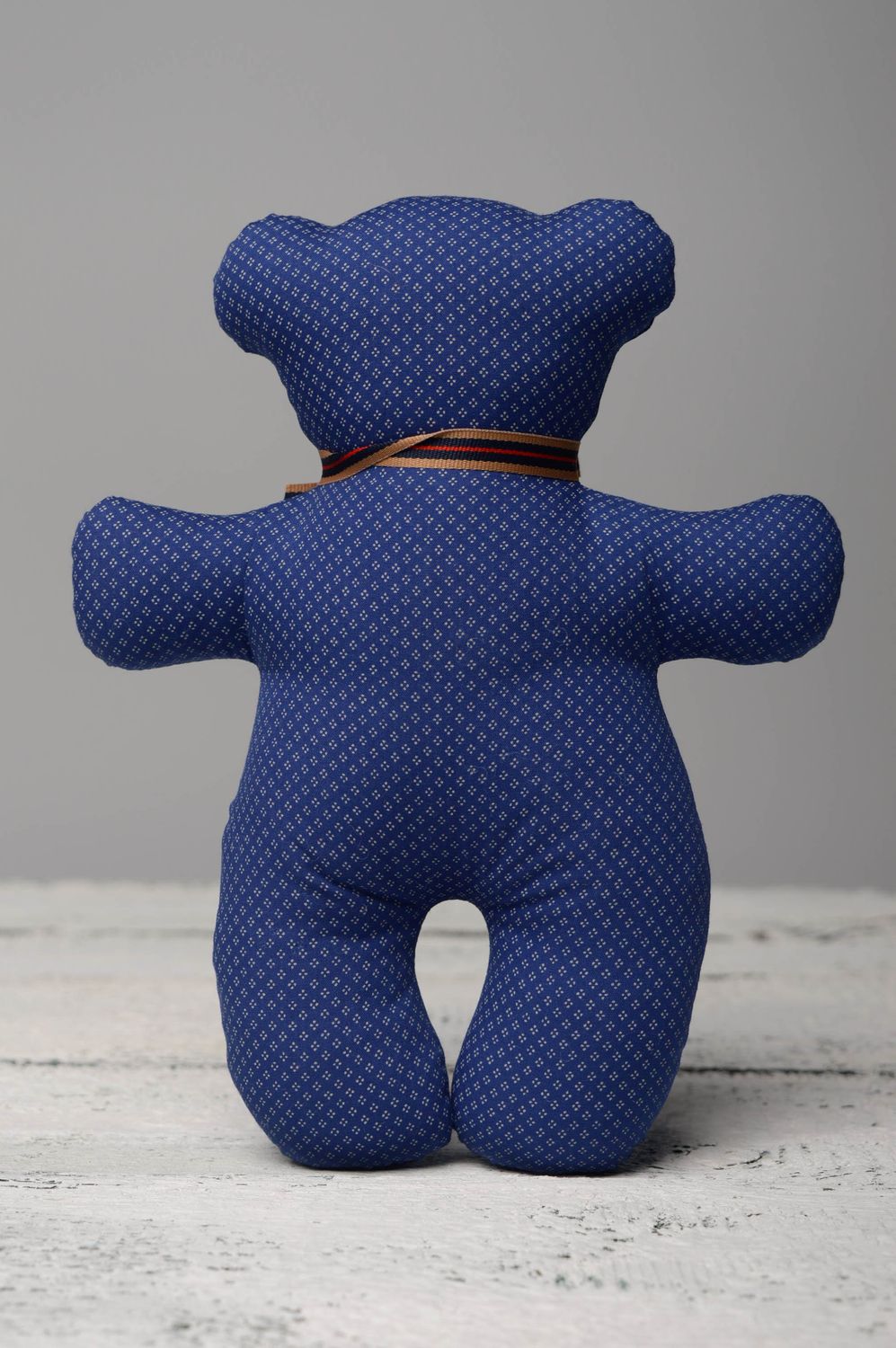 Handmade soft toy Blue Bear photo 5
