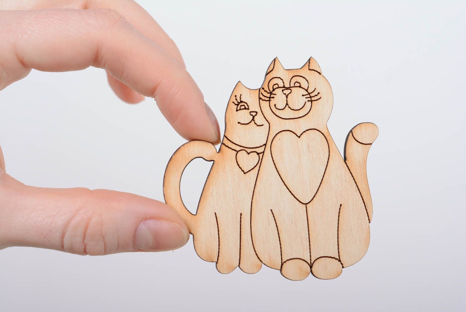 Chipboard für Handarbeit Katzen foto 3