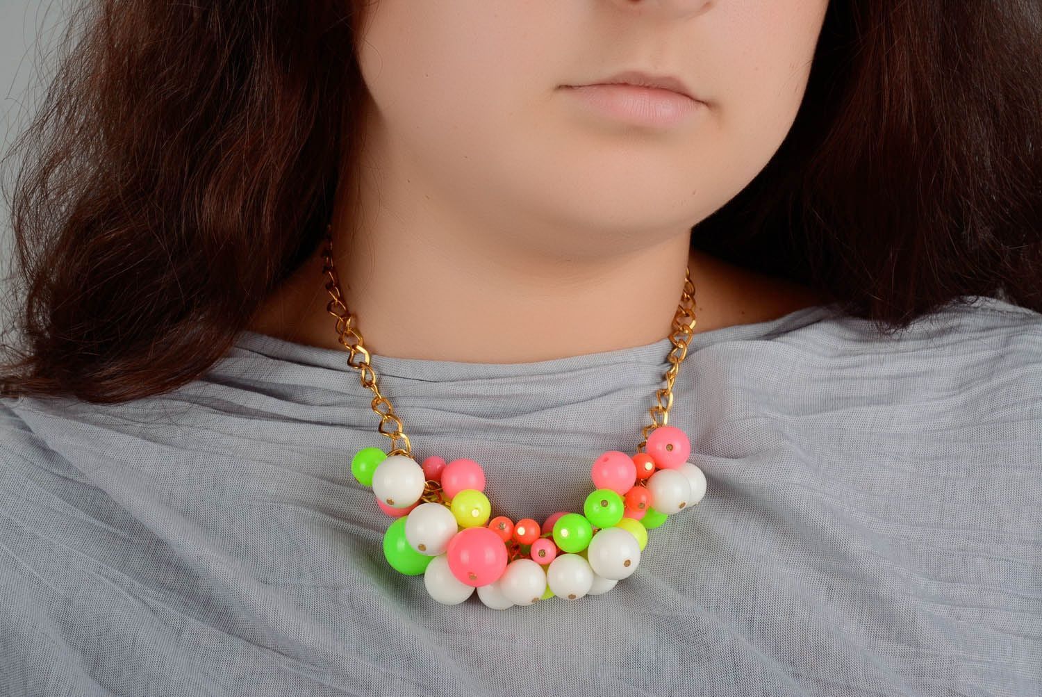 Colorful Necklace Beads photo 4