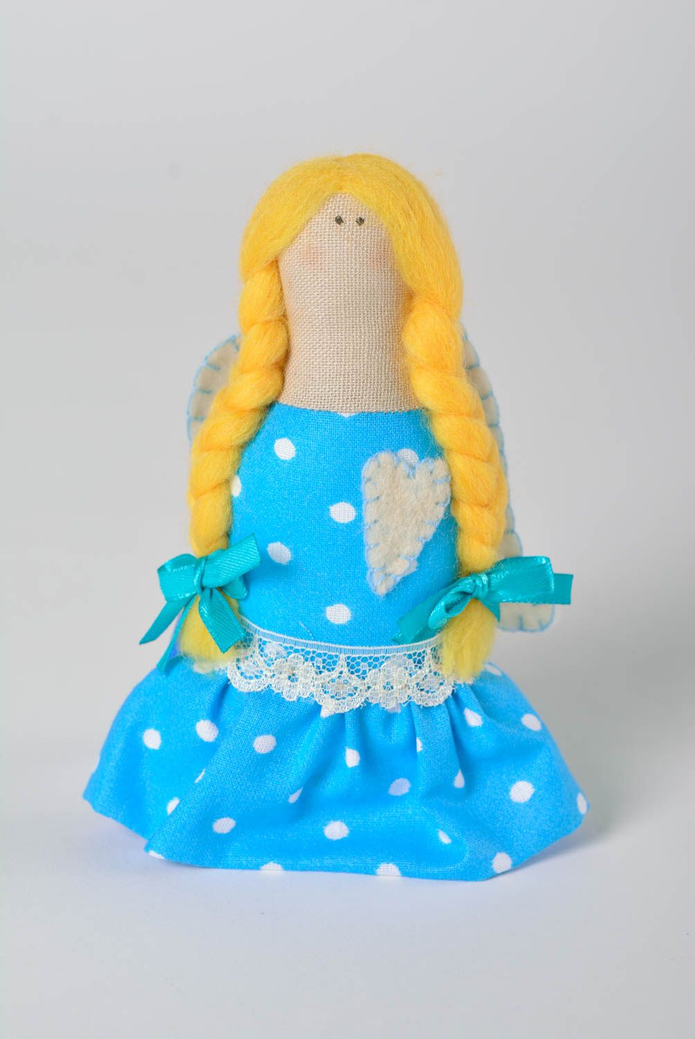 Decorative fabric doll handmade stuffed toy present for baby home decor ideas photo 1