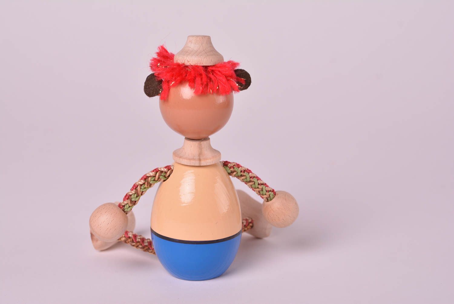 Игрушка ручной работы очаровательная игрушка из дерева подарок для ребенка фото 4