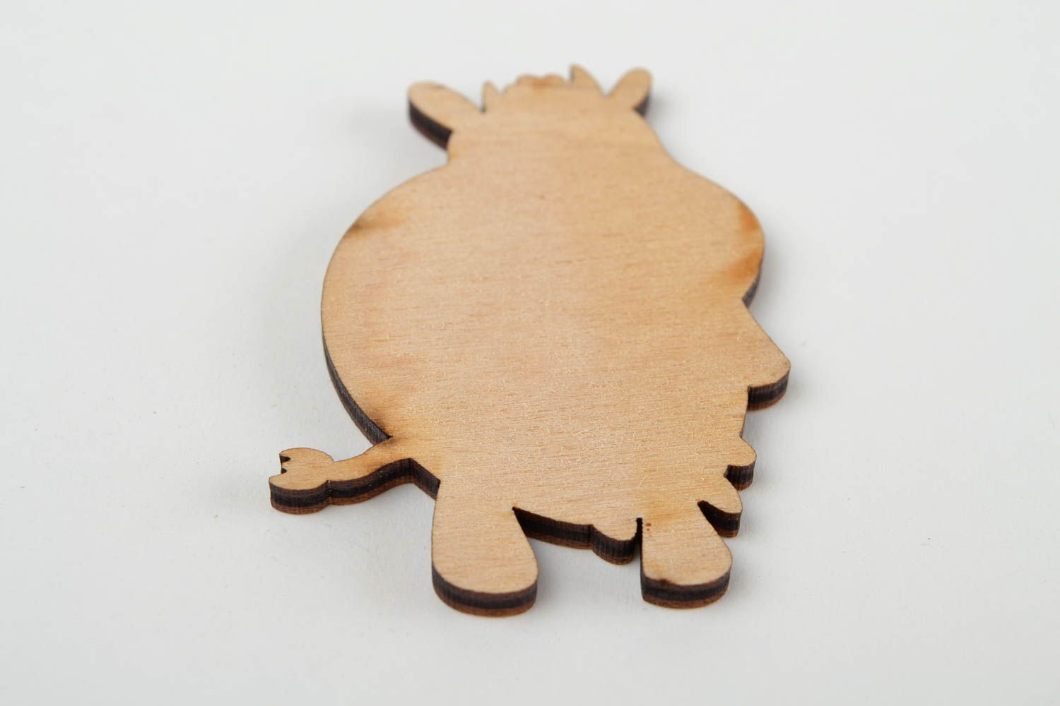 Rohling zum Bemalen handmade Holz Figur in Form von Kuh Miniatur bemalen schön foto 5
