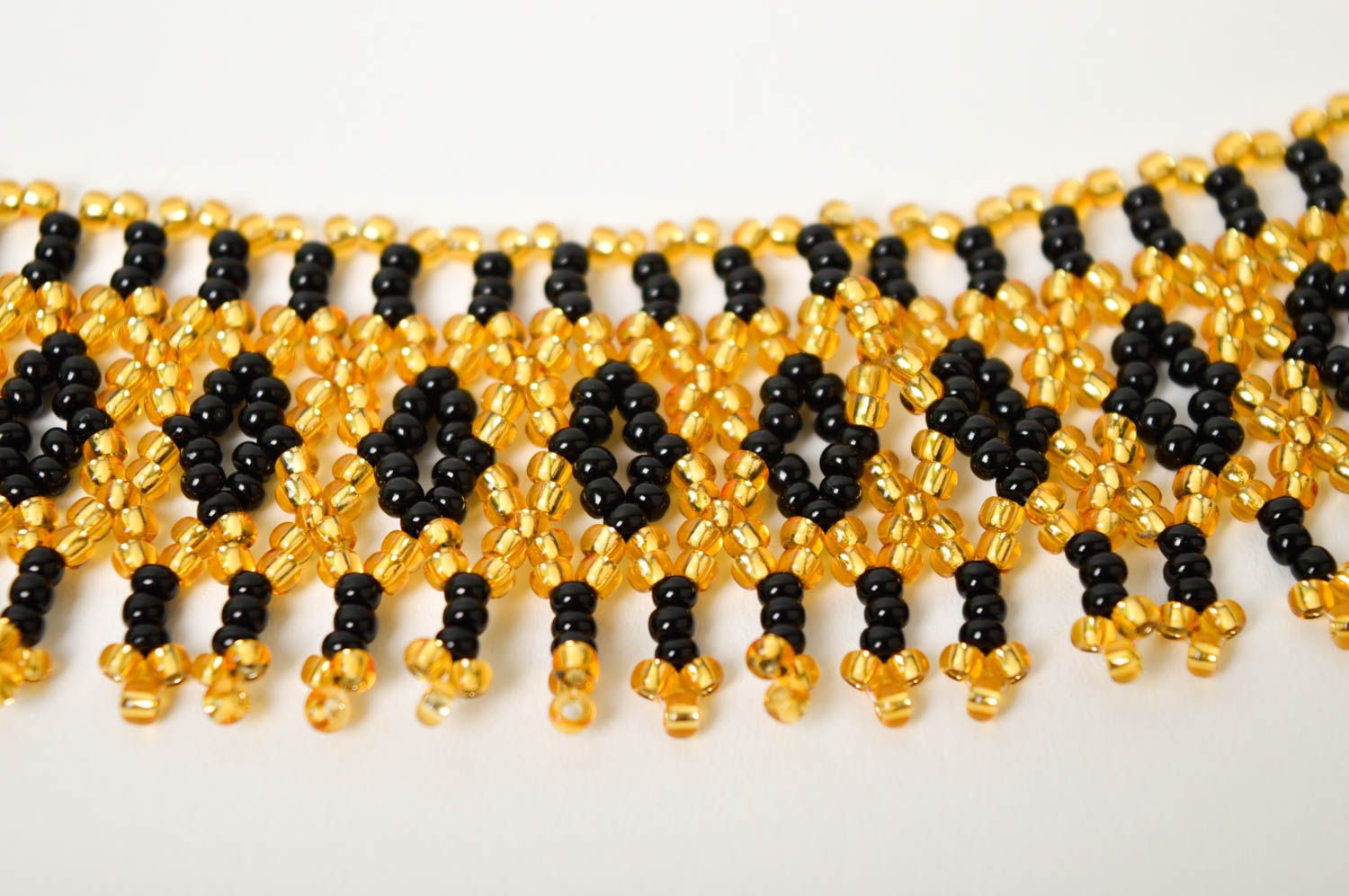 Ожерелье ручной работы украшение из бисера украшение на шею для женщин фото 4