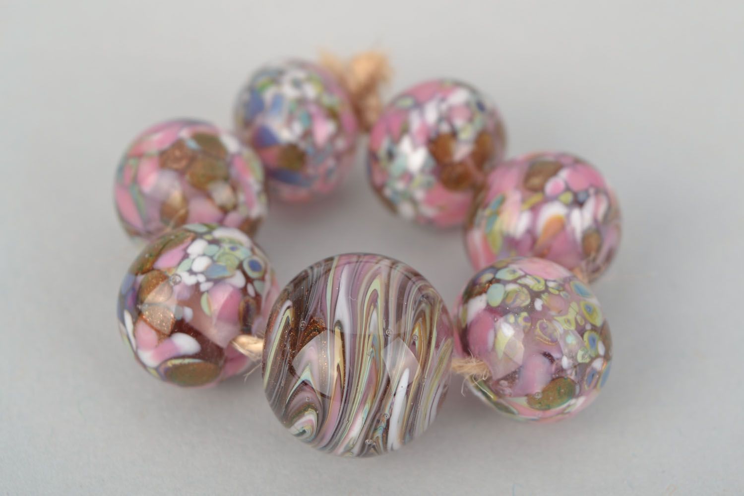 Beautiful handmade glass beads photo 2