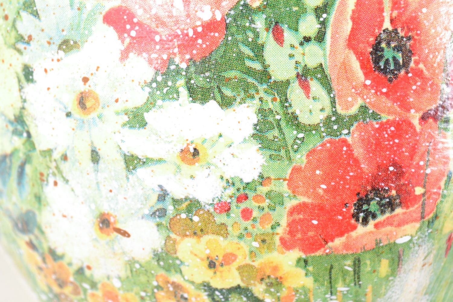 Maceta de cerámica para flores con forma de taza foto 4