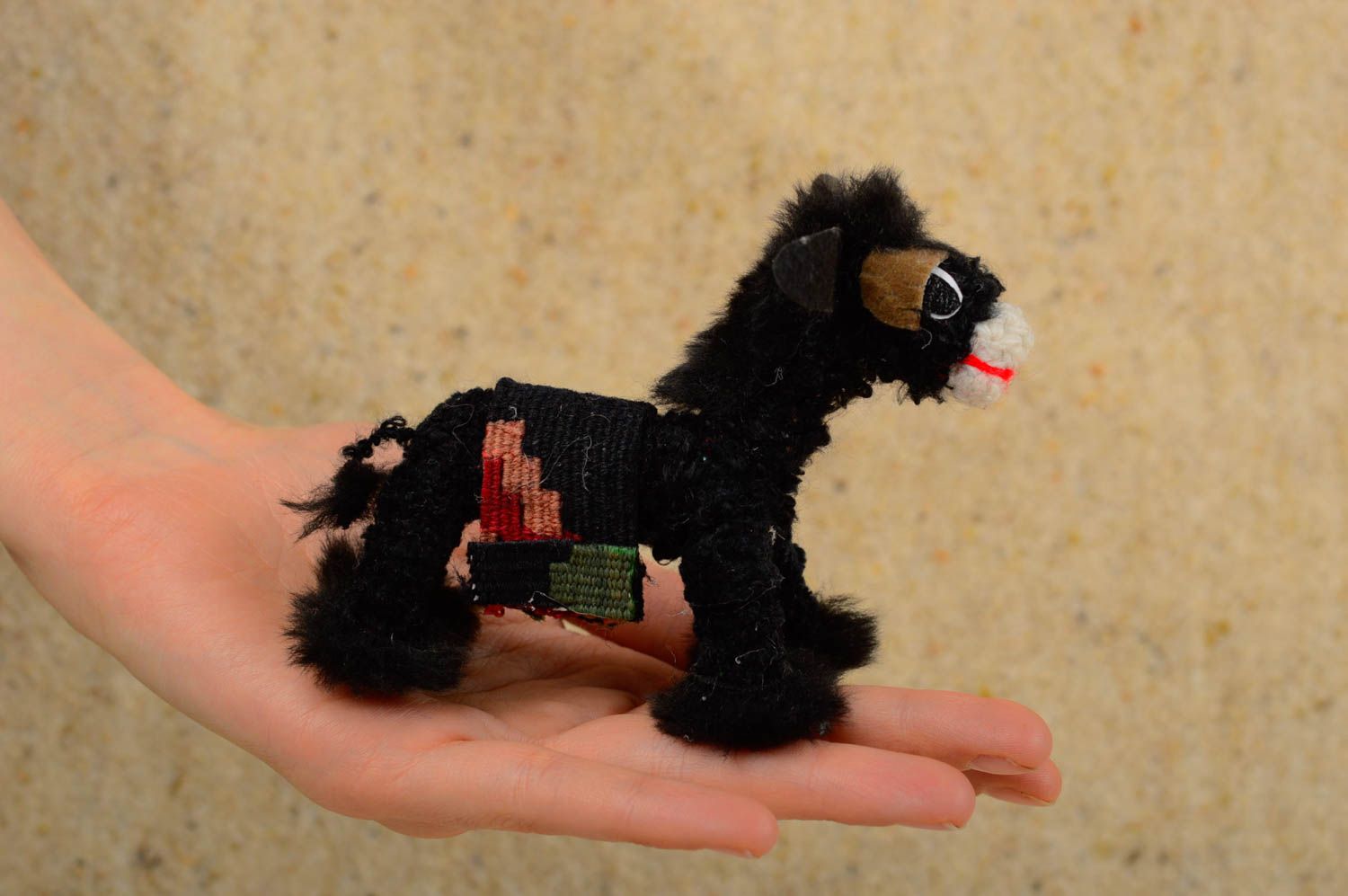 Handmade Deko Miniatur Figur kleines Spielzeug Kinder Geschenk Esel originell foto 5