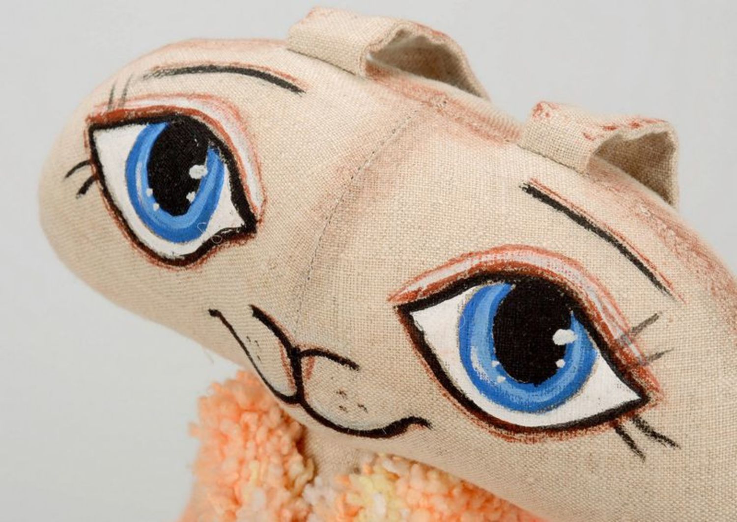 Muñeca tilda animales, juguete de peluche “Conejito con abrigo” foto 2