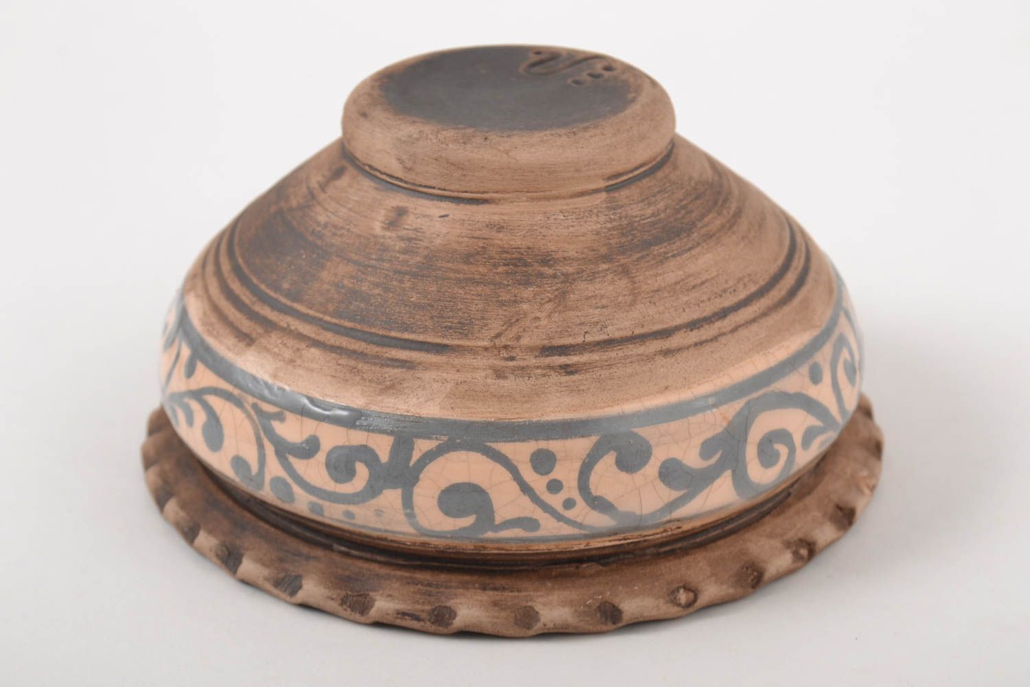 Plato artesanal cuenco de cerámica de capacidad de 500 ml utensilios de cocina foto 4