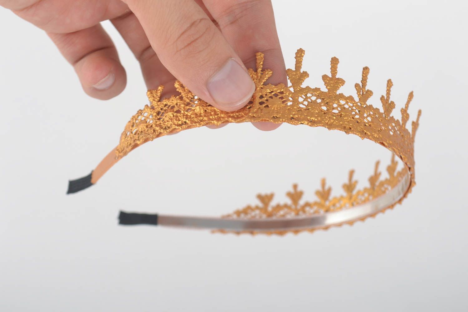 Corona de flores hecha a mano diadema artesanal accesorios para cabello foto 5