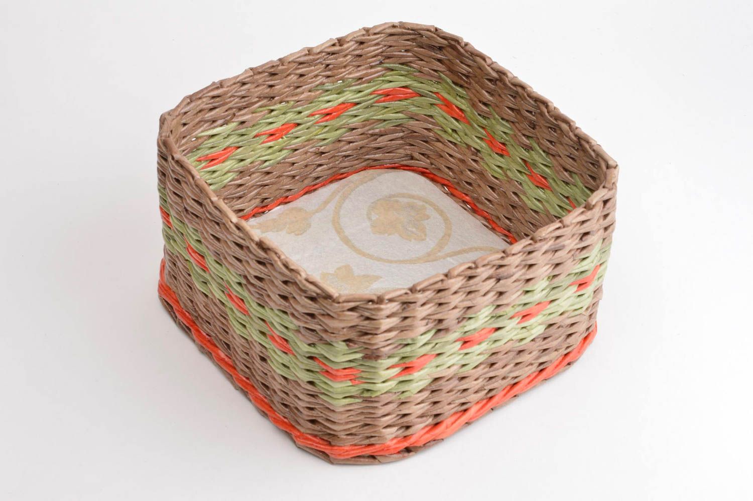 Handmade wicker box unusual wicker basket interior decor ideas unusual gift photo 3