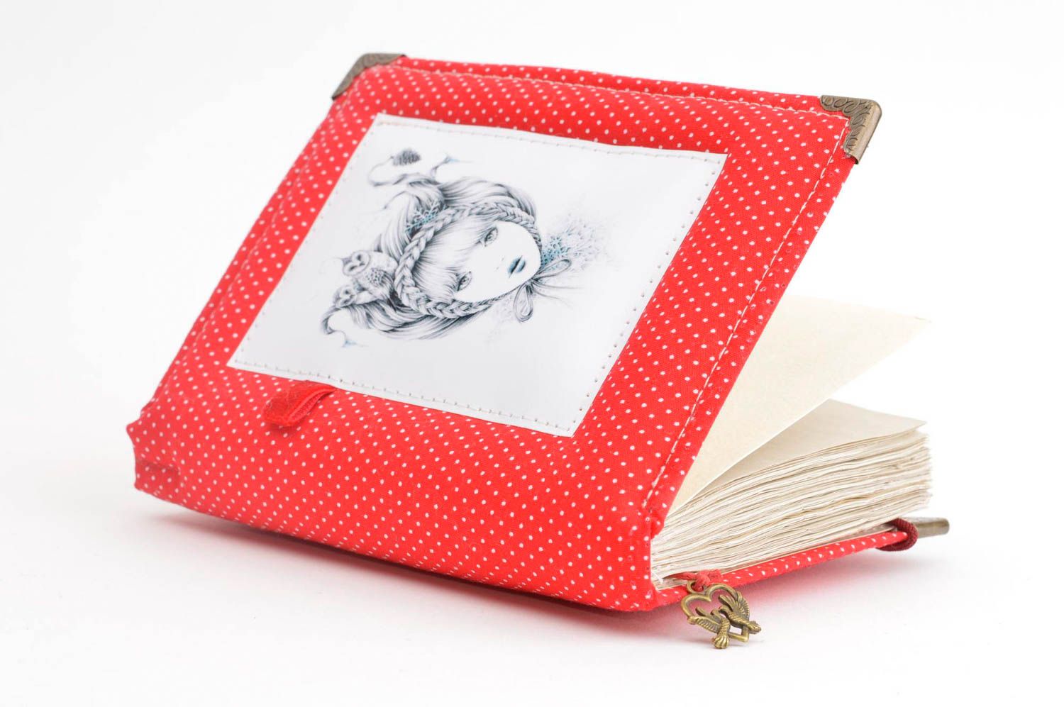 Homemade designer notebook 60 pages red soft cover notebook souvenir ideas photo 4