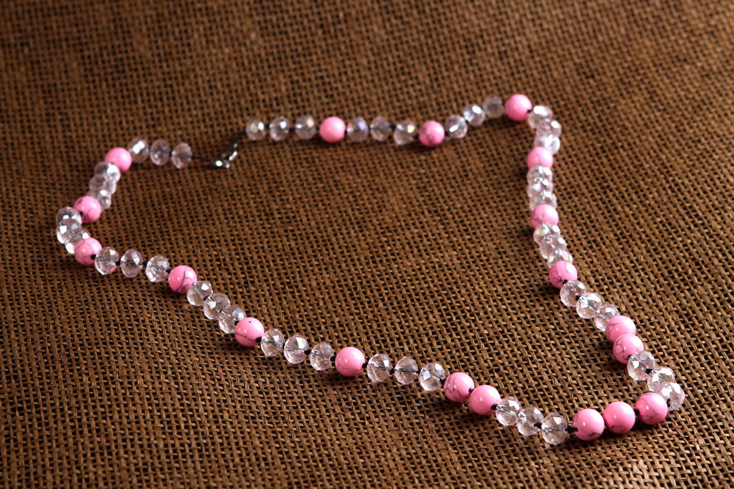 Perlen Schmuck handgemacht Mode Accessoire elegant Modeschmuck Halskette foto 1