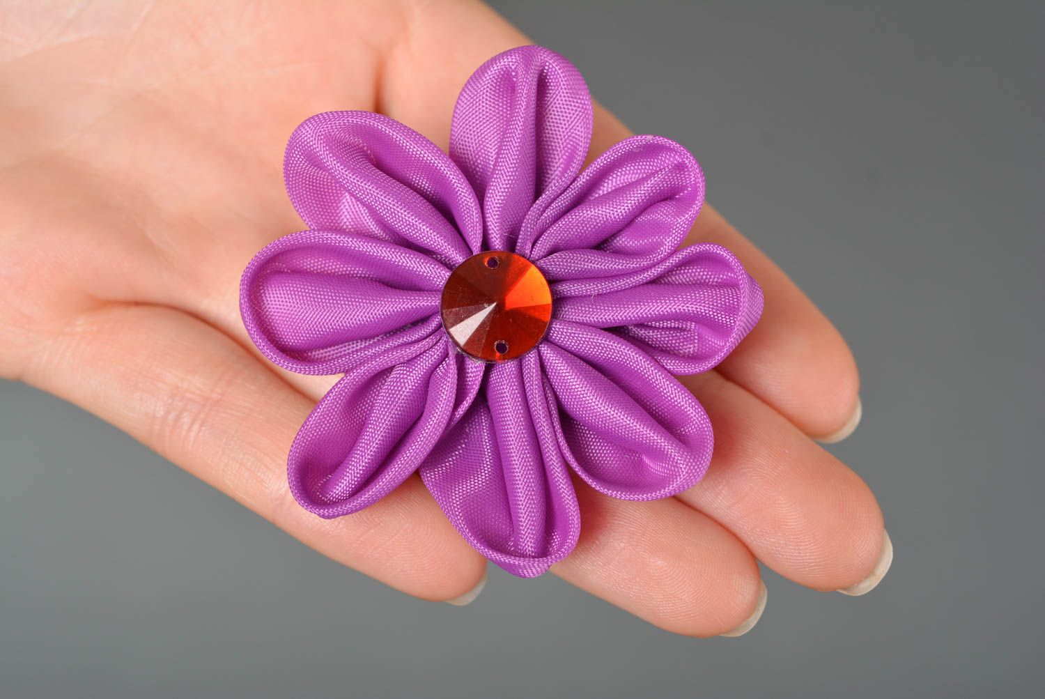 Handmade scrunchy designer scrunchy unusual accessory gift flower scrunchy photo 3