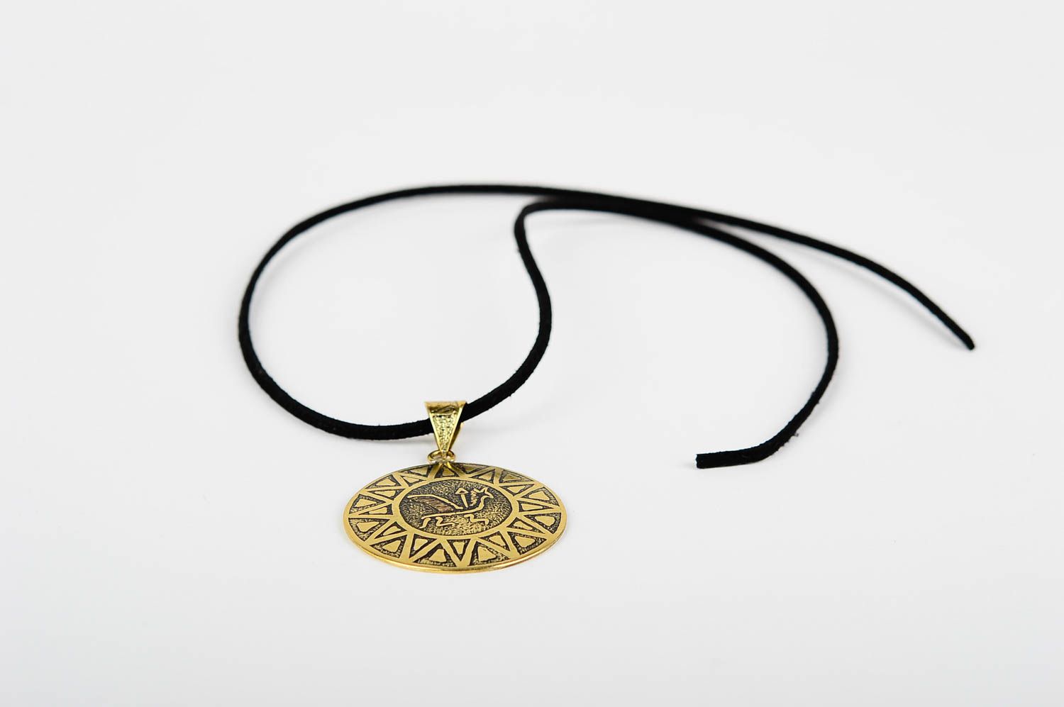 Handmade pendant designer accessory metal jewelry unusual gift for her photo 3