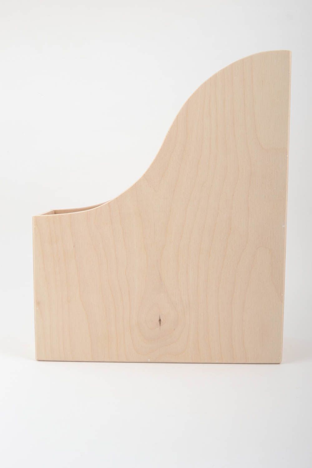 Rohling zum Bemalen aus Furnier  handgemacht Organizer aus Holz für Tisch foto 4