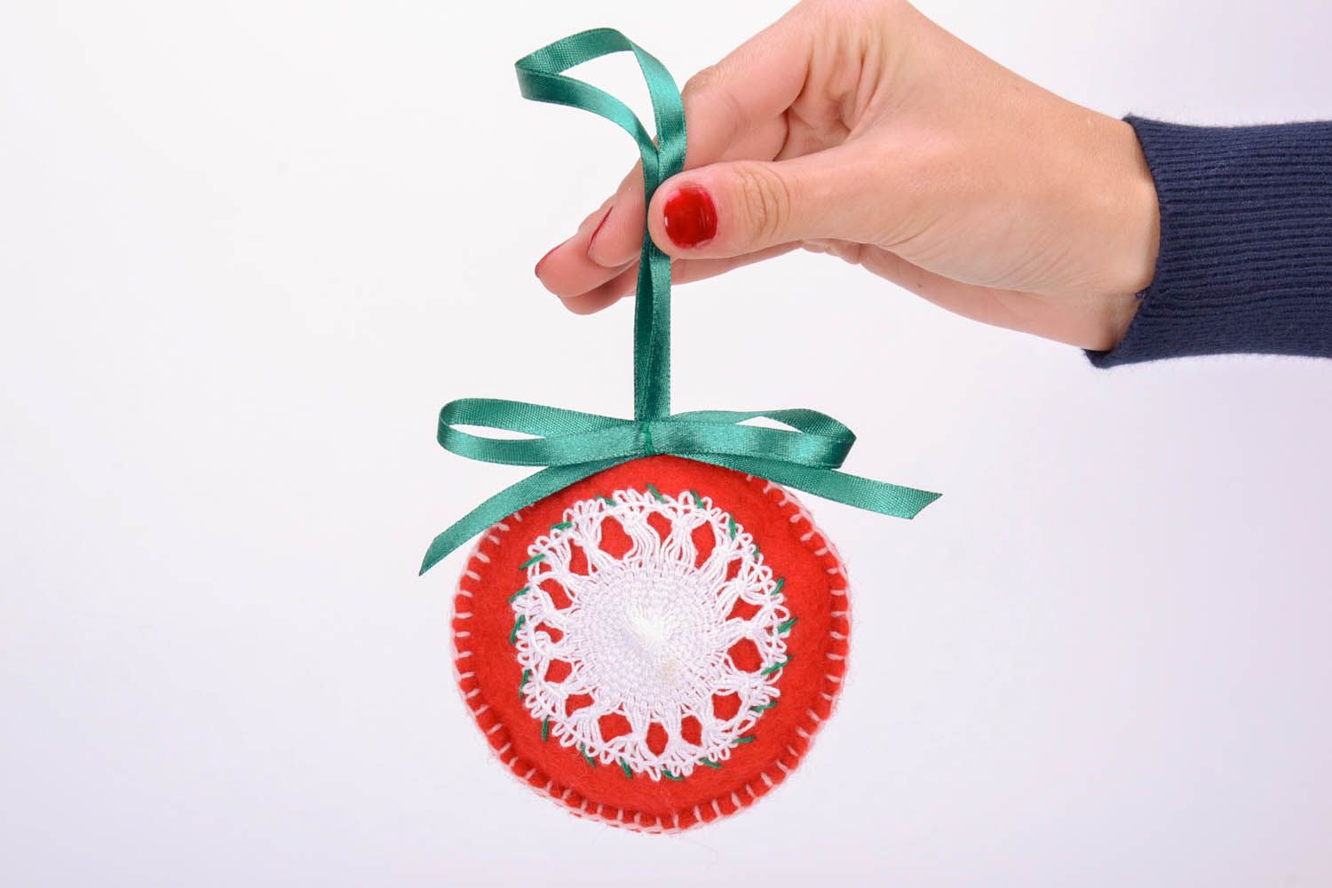 Brinquedo macio para árvore do Natal costurado a partir de algodão preenchido com sintepon foto 5