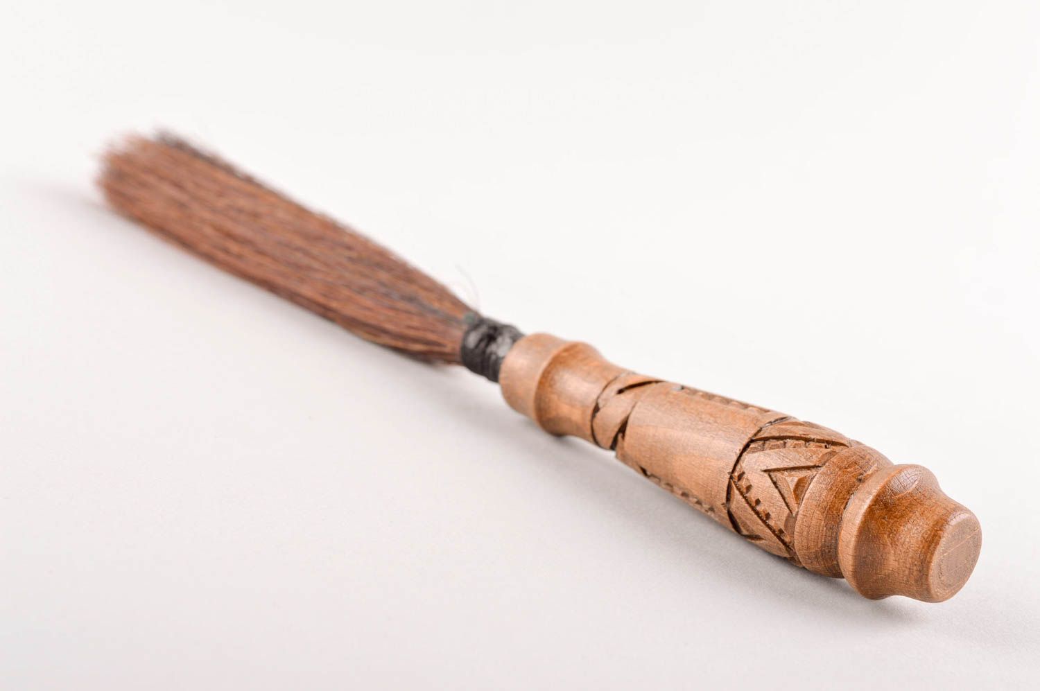 Pennello fatto a mano prodotto di legno di bosso utensili da chiesa originali
 foto 3