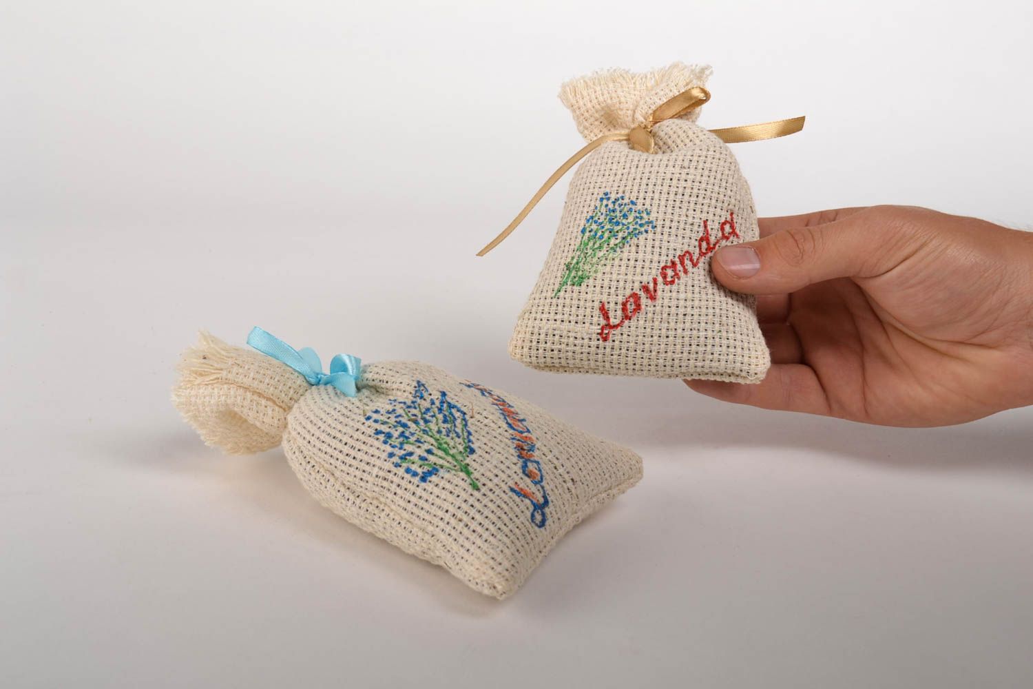 Мешочки из ткани ручной работы мешочки для саше декоративные мешочки набор фото 5