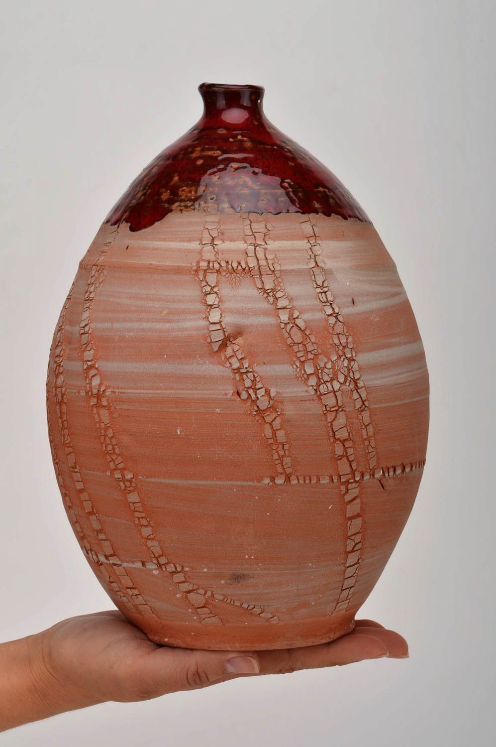 Deko Vase handgemachte Keramik Haus Dekoration Designer Vase hoch originell foto 3