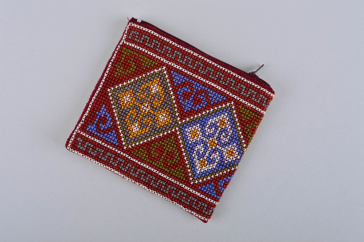 Unusual handmade fabric wallet purse designs luxury bags modern embroidery photo 2