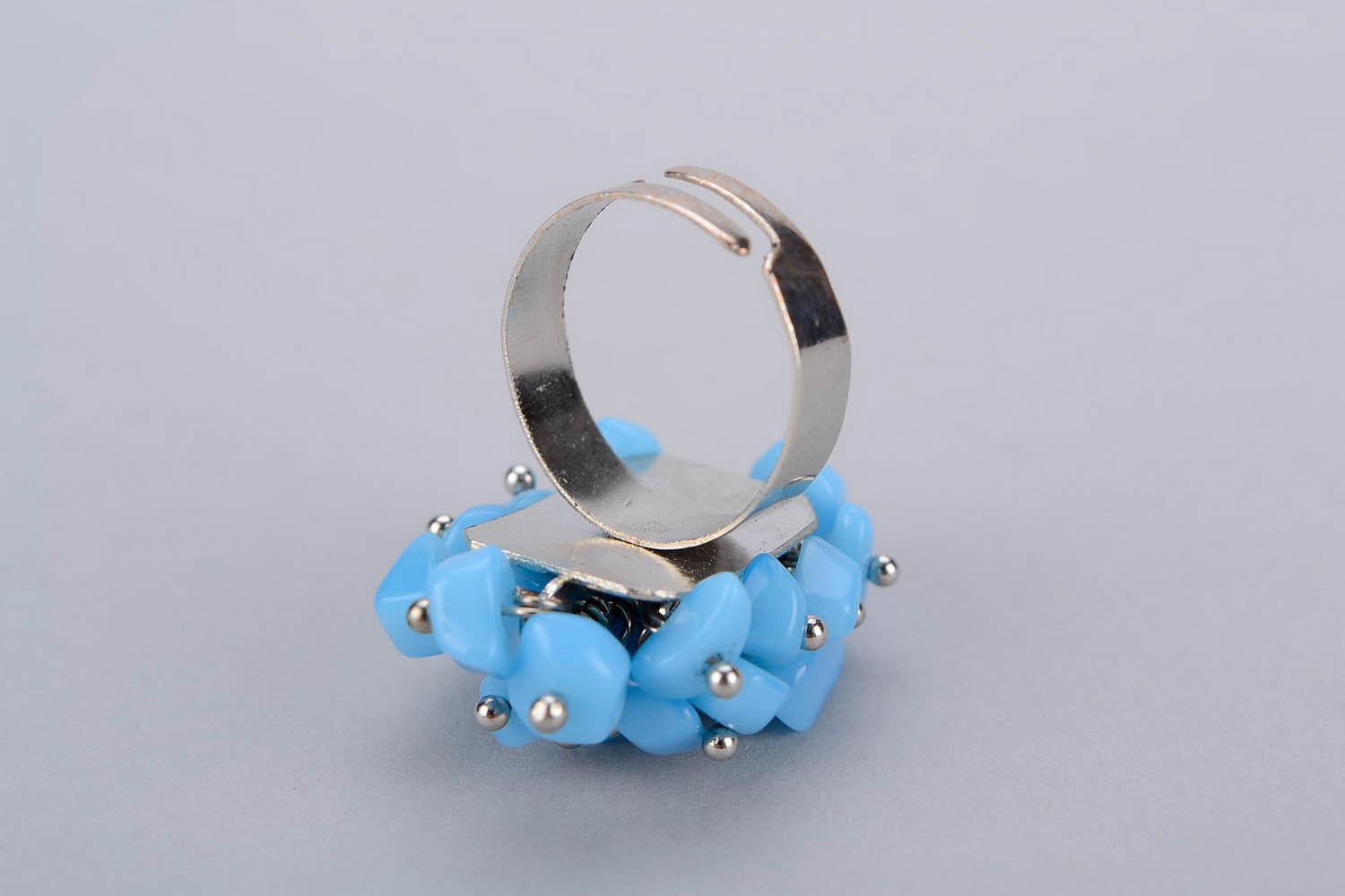 Ring mit blauem Agat foto 5