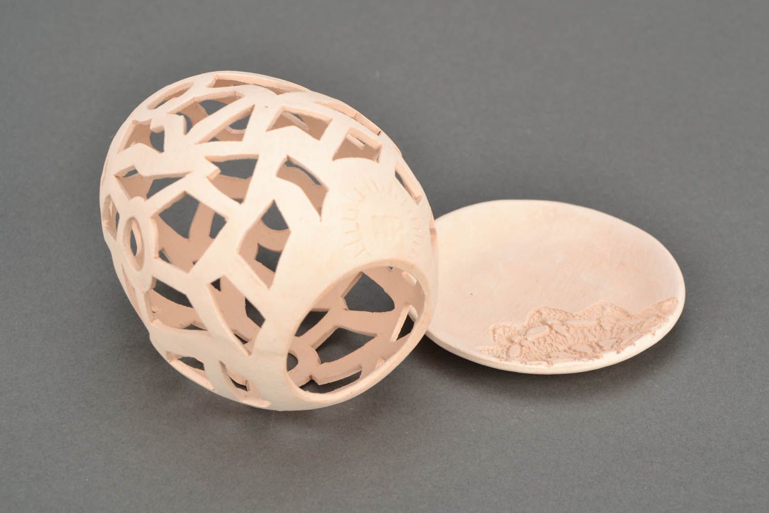 Candelero de cerámica “Huevo” foto 4