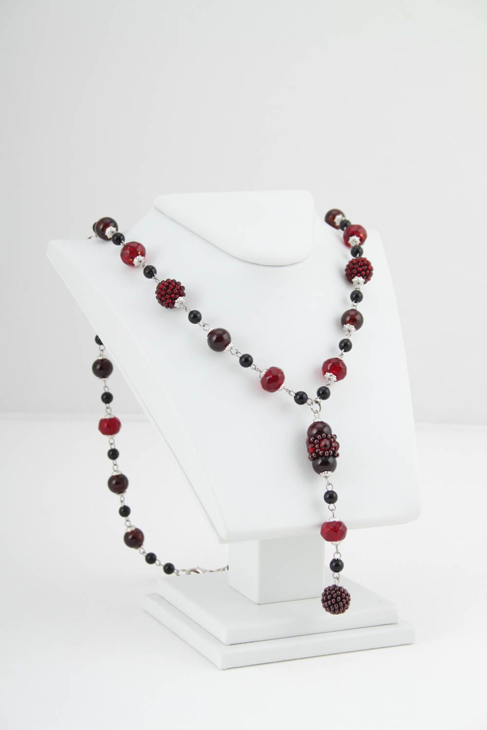 Designer beaded necklace handmade pendant designer accessories fashion jewelry photo 1