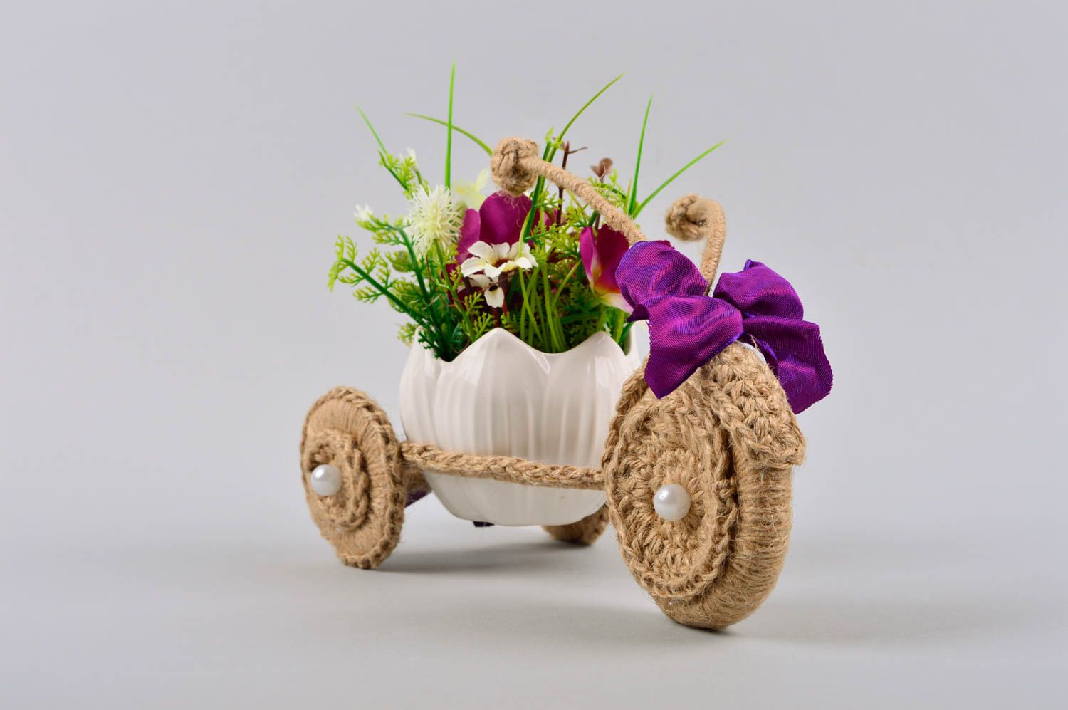 Artificial interior decor handmade beautiful bouquet decorative accessories photo 3
