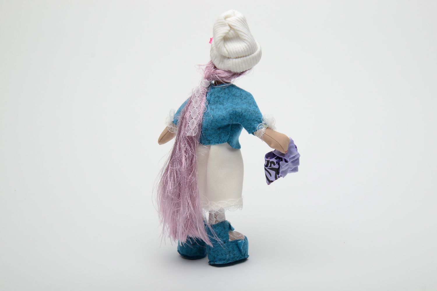 Кукла ручной работы из ткани Лулу фото 4
