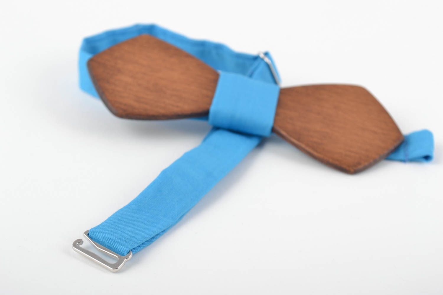 Beautiful handmade designer wooden bow tie unusual gift for men photo 4