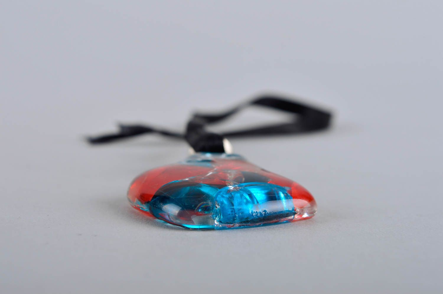 Handmade unusual glass pendant female cute accessory elegant jewelry for gift photo 3