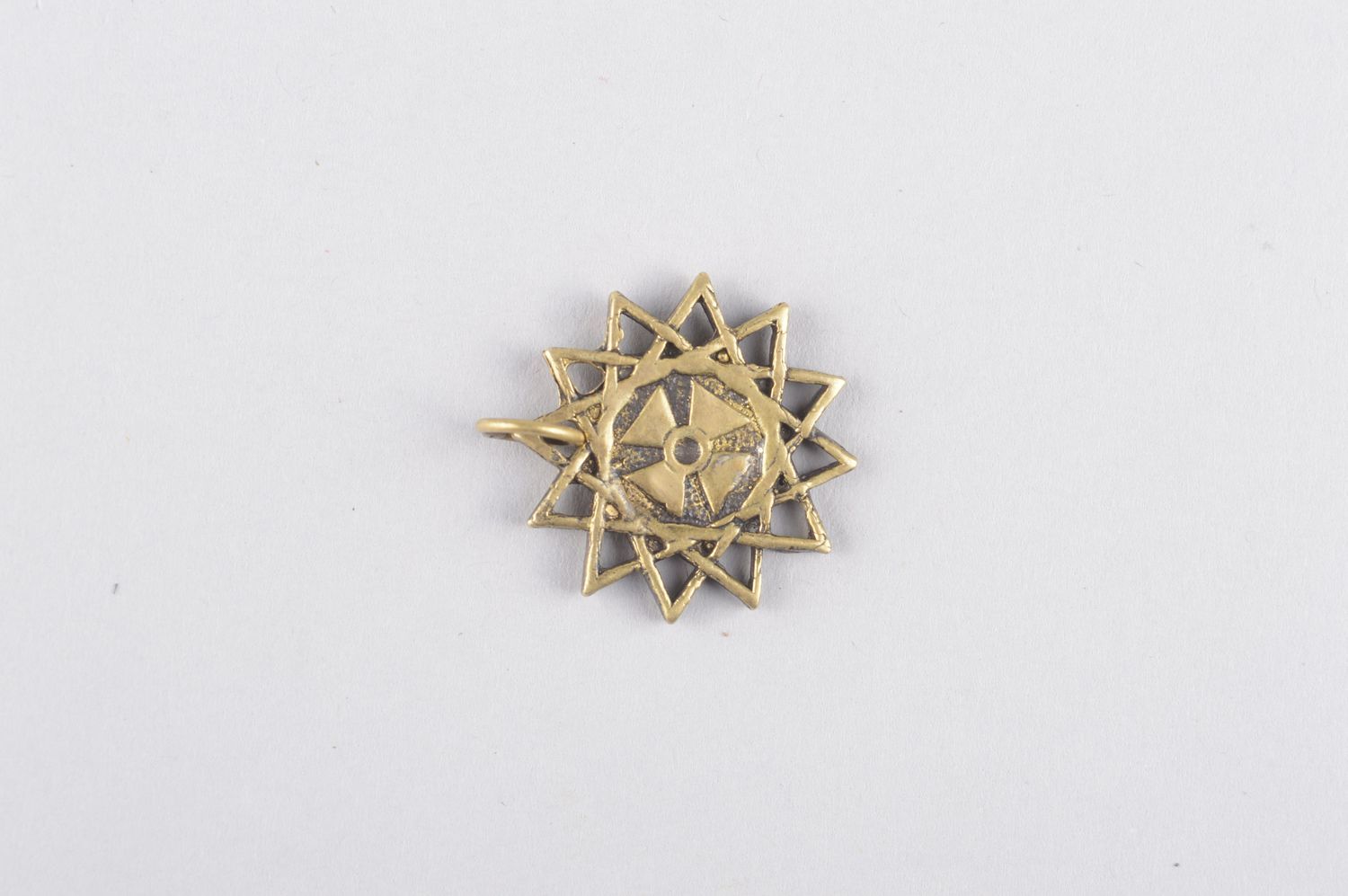 Pendentif métal Bijou fait main ornement étoile design Accessoire original photo 2